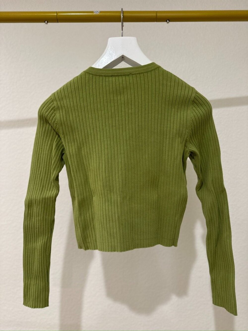 Reformation Green Cotton Cardigan - Picture 3 of 3
